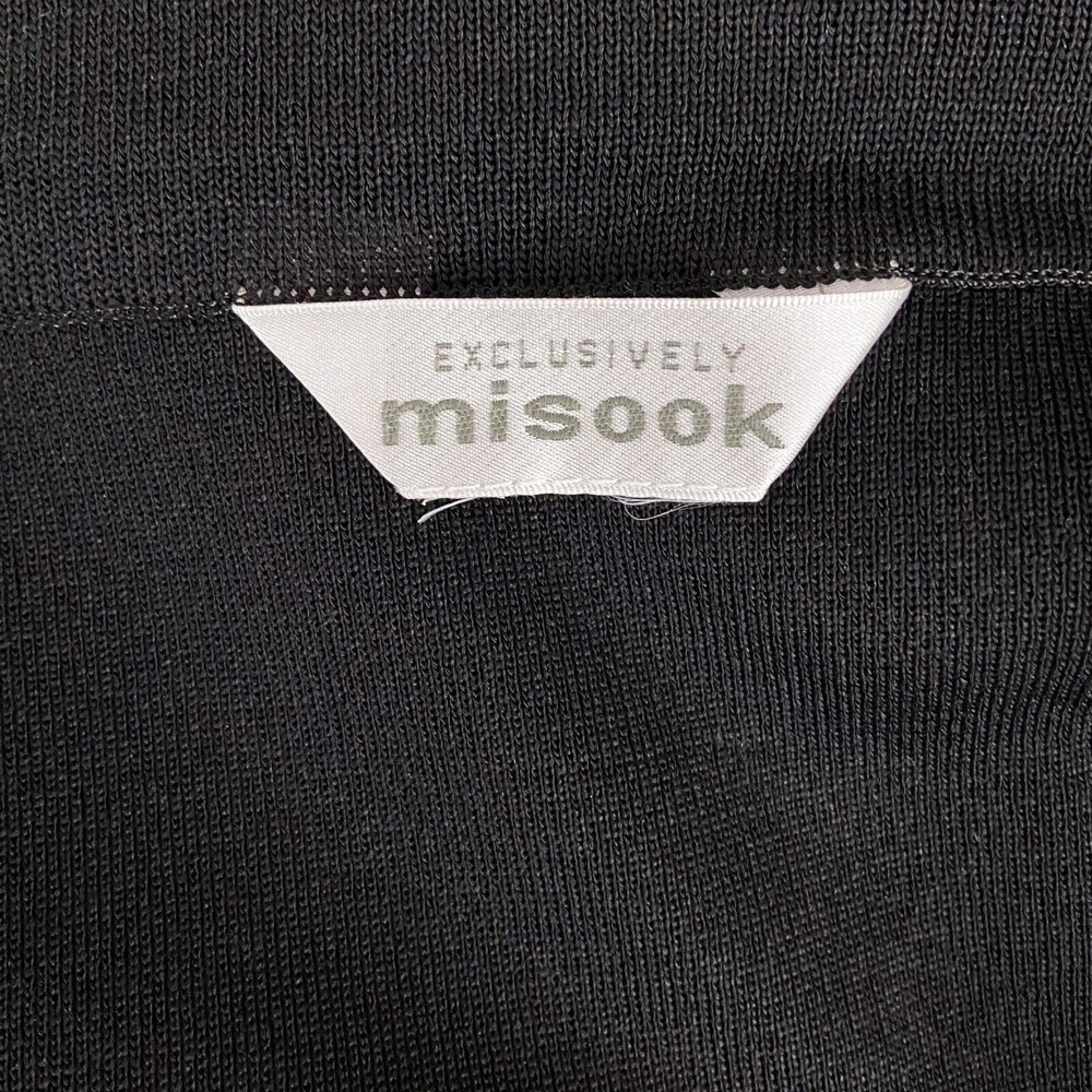 Exclusively Misook A-Line Skirt Size 8 ? Black Knit Elastic Waist Knee Length - Picture 5 of 5